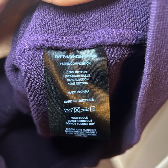 Moonlight Mansion "archives" cropped boxy pullover hoodie - Picture 4 of 6